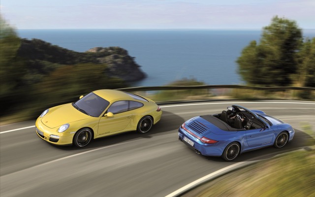 Porsche 911 Carrera 4 GTS Cabriolet 2012. Desktop wallpaper