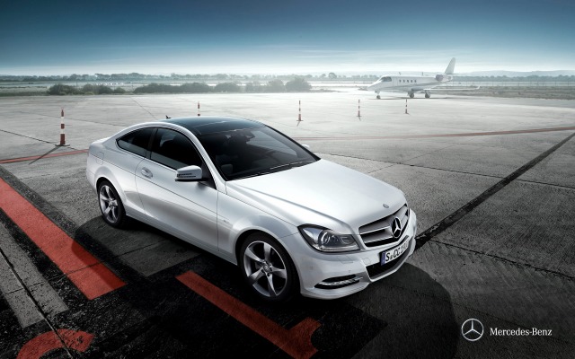 Mercedes-Benz C-Class Coupe 2013. Desktop wallpaper