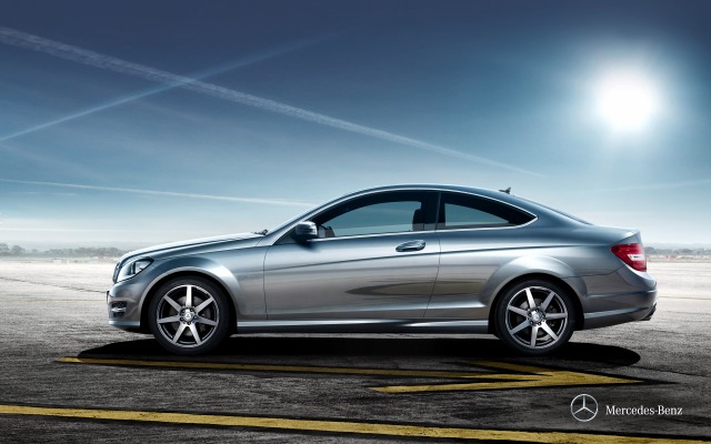 Mercedes-Benz C-Class Coupe 2013. Desktop wallpaper