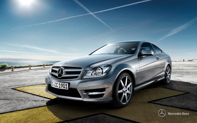 Mercedes-Benz C-Class Coupe 2013. Desktop wallpaper