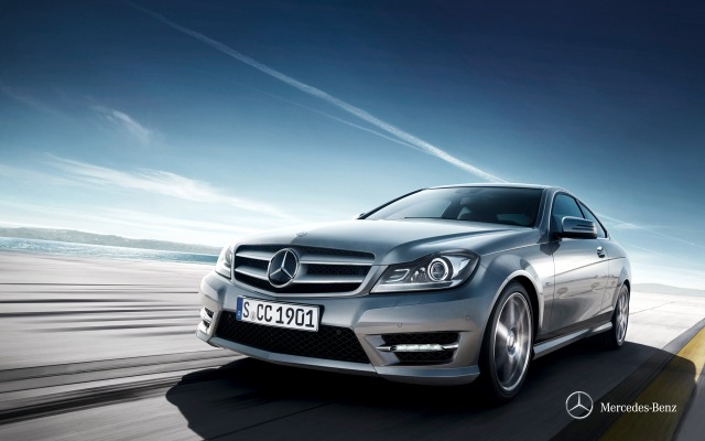 Mercedes-Benz C-Class Coupe 2013. Desktop wallpaper