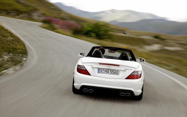 Mercedes-Benz SLK 55 AMG 2012. Desktop wallpaper