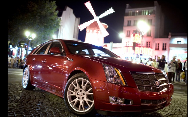 Cadillac CTS Sport Wagon 2010. Desktop wallpaper