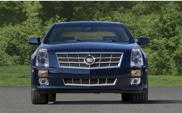 Cadillac STS 2009. Desktop wallpaper