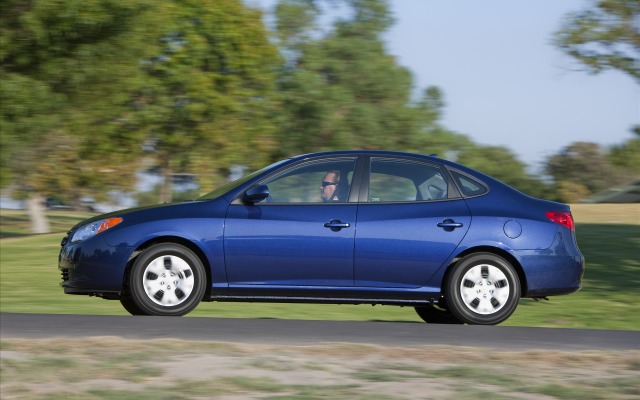 Hyundai Elantra Blue 2010. Desktop wallpaper