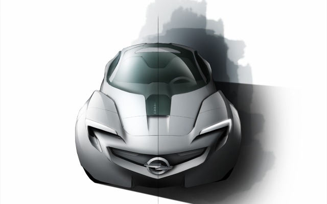 Opel Flextreme GT/E Concept 2010. Desktop wallpaper