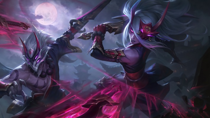 Master Yi & Katarina. Desktop wallpaper