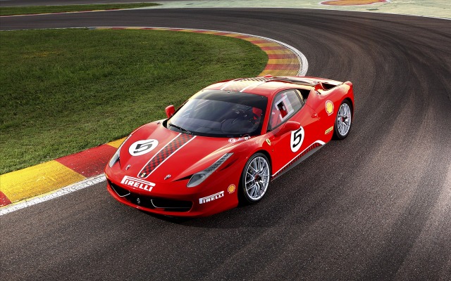 Ferrari 458 Challenge 2011. Desktop wallpaper