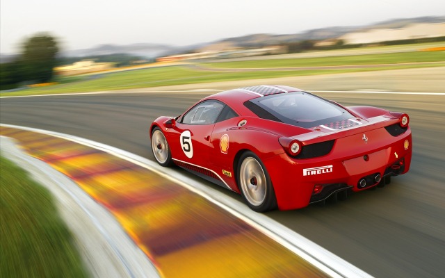 Ferrari 458 Challenge 2011. Desktop wallpaper