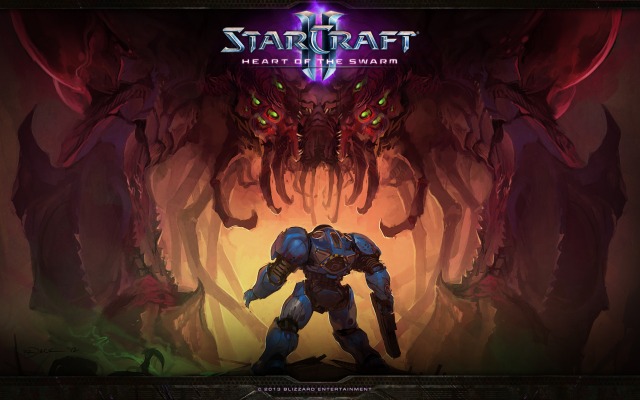 StarCraft 2: Heart of the Swarm. Desktop wallpaper