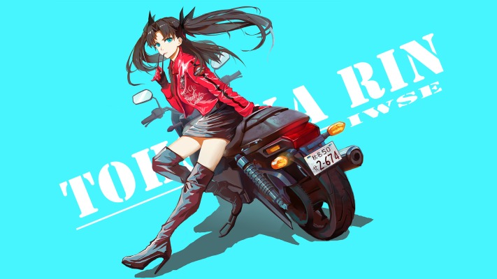 Tohsaka Rin. Desktop wallpaper