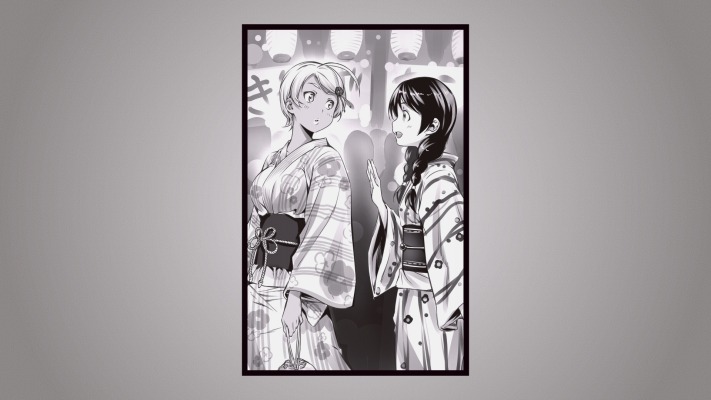 Mito Ikumi & Megumi Tadokoro. Desktop wallpaper