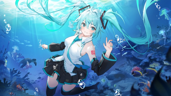 Hatsune Miku. Desktop wallpaper