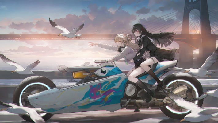 Kuchiba Chisa & Lynae. Desktop wallpaper