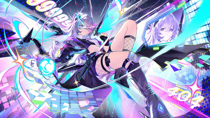 Silver Wolf LV.999. Desktop wallpaper