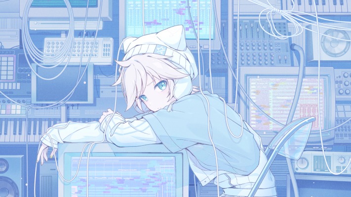 Kagamine Len. Desktop wallpaper
