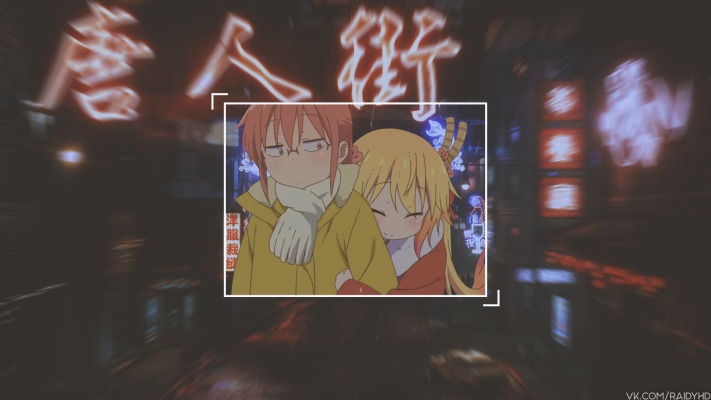 Tooru & Kobayashi. Desktop wallpaper