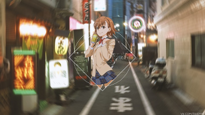 Misaka Mikoto. Desktop wallpaper