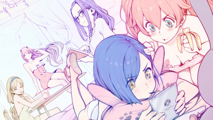 Ichigo, Kokoro, Code:002, Ikuno & Miku. Desktop wallpaper