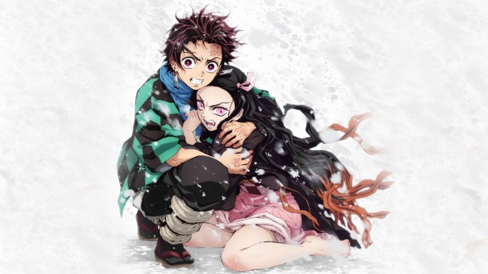 Nezuko Kamado & Tanjiro Kamado. Desktop wallpaper