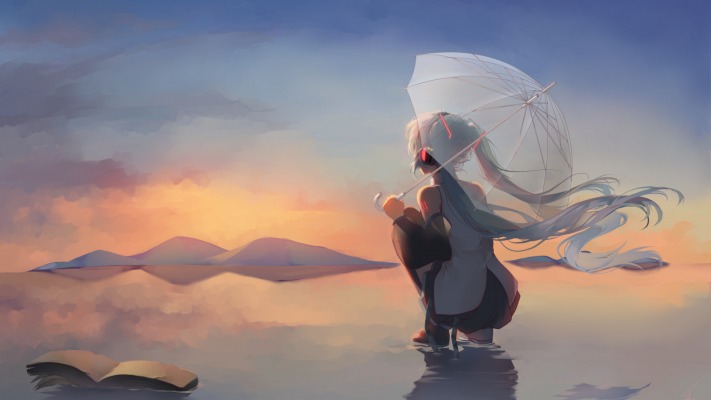 Hatsune Miku. Desktop wallpaper