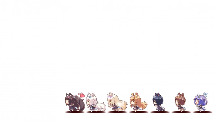 Azuki, Chocola, Coconut, Maple, Minazuki Shigure & Vanilla. Desktop wallpaper