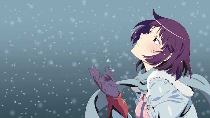 Senjougahara Hitagi. Desktop wallpaper