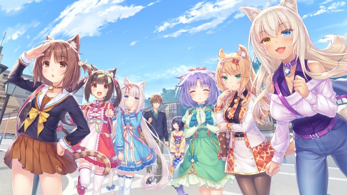 Nekopara. Desktop wallpaper