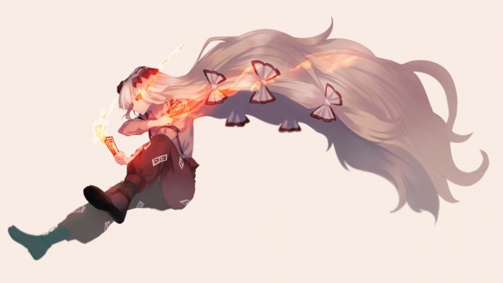 Fujiwara no Mokou. Desktop wallpaper