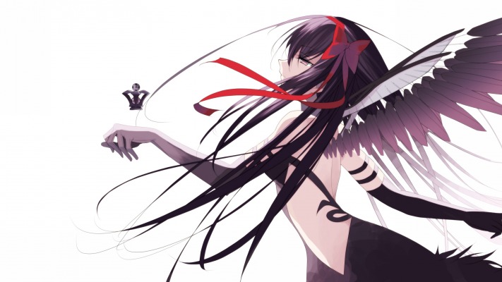 Homura Akemi. Desktop wallpaper