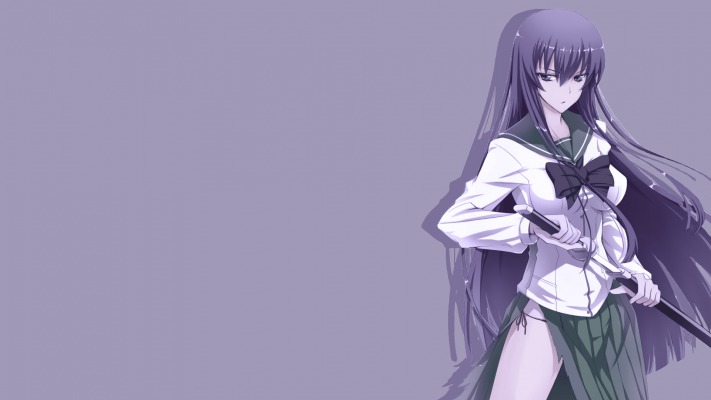 Busujima Saeko. Desktop wallpaper