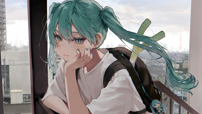 Hatsune Miku. Desktop wallpaper