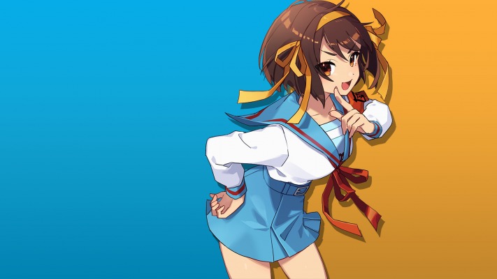 Suzumiya Haruhi. Desktop wallpaper