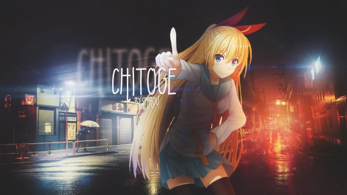 Kirisaki Chitoge. Desktop wallpaper