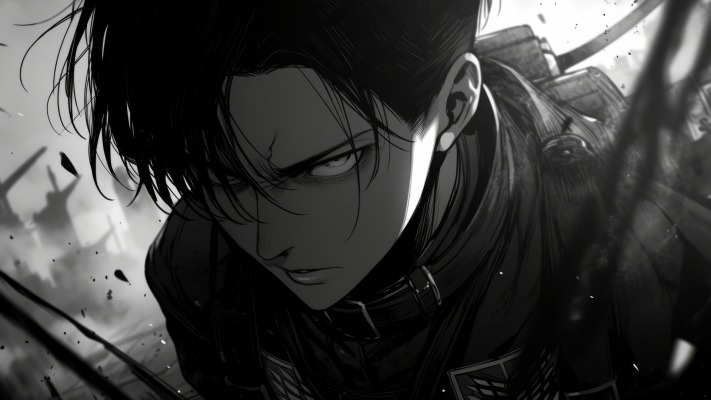 Levi Ackerman. Desktop wallpaper