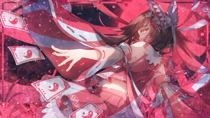 Hakurei Reimu. Desktop wallpaper