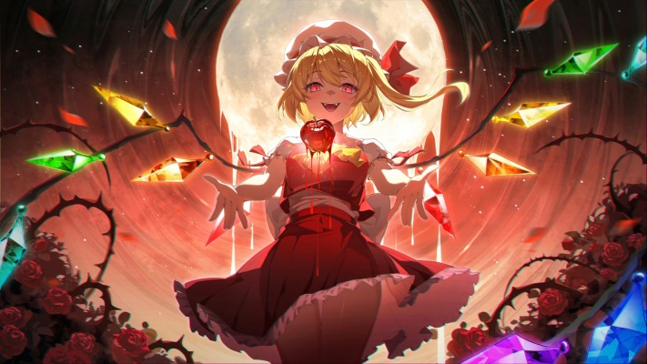 Flandre Scarlet. Desktop wallpaper