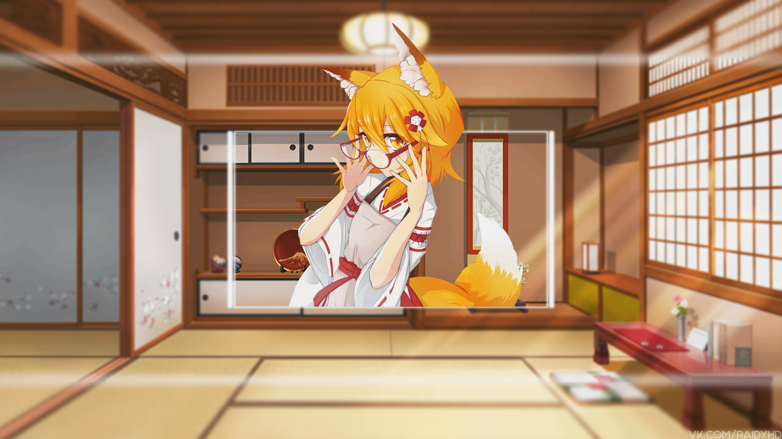 Sewayaki Kitsune no Senko-san. Desktop wallpaper. 2560x1440