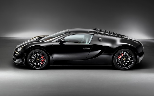 Bugatti Veyron Black Bess 2014. Desktop wallpaper