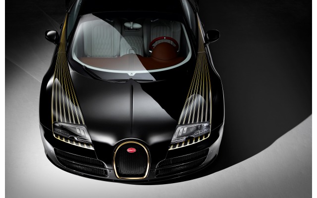 Bugatti Veyron Black Bess 2014. Desktop wallpaper