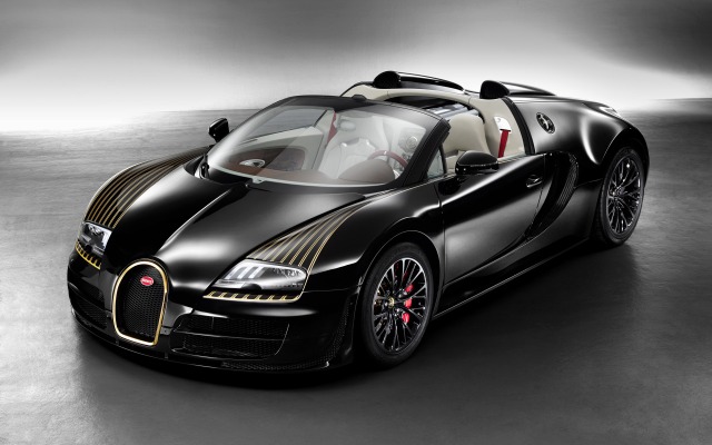 Bugatti Veyron Black Bess 2014. Desktop wallpaper