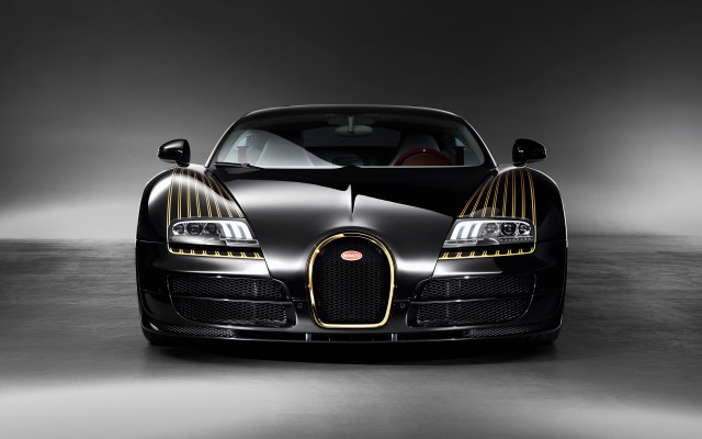 Bugatti Veyron Black Bess 2014. Desktop wallpaper