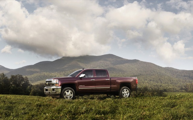 Chevrolet Silverado LTZ 2015. Desktop wallpaper