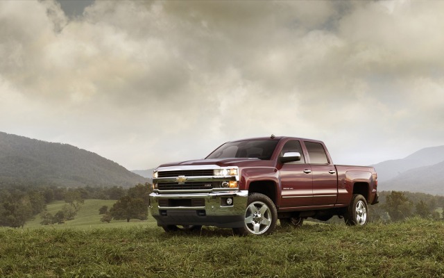 Chevrolet Silverado LTZ 2015. Desktop wallpaper