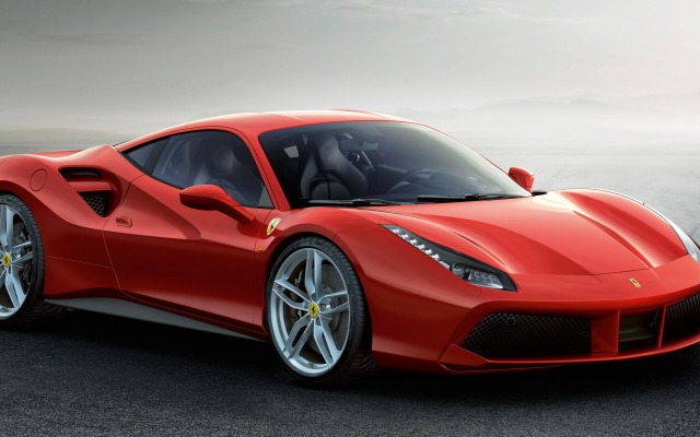 Ferrari 488 GTB 2015. Desktop wallpaper