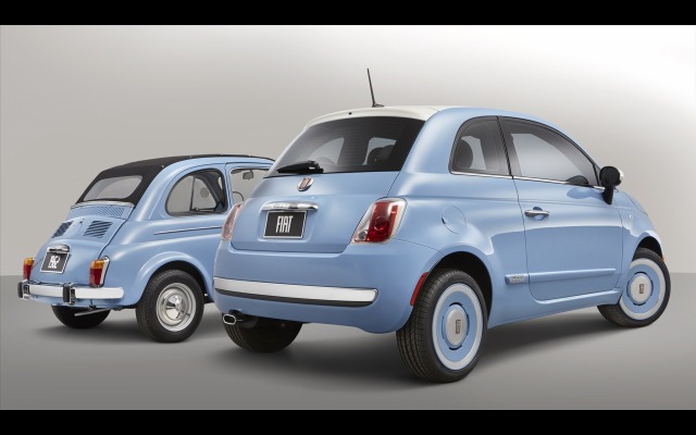 Fiat 500 1957 Edition 2014. Desktop wallpaper