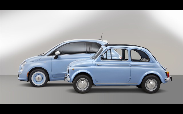 Fiat 500 1957 Edition 2014. Desktop wallpaper