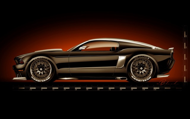 Ford Mustang GT Hollywood Hot Rods 2014. Desktop wallpaper