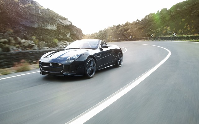 Jaguar F-TYPE S Convertible 2014. Desktop wallpaper