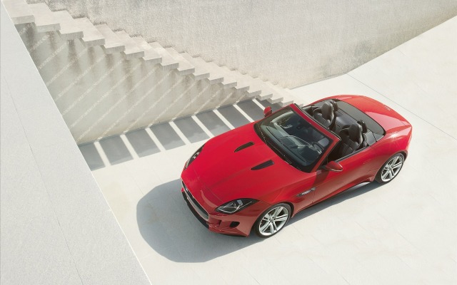 Jaguar F-TYPE S Convertible 2014. Desktop wallpaper